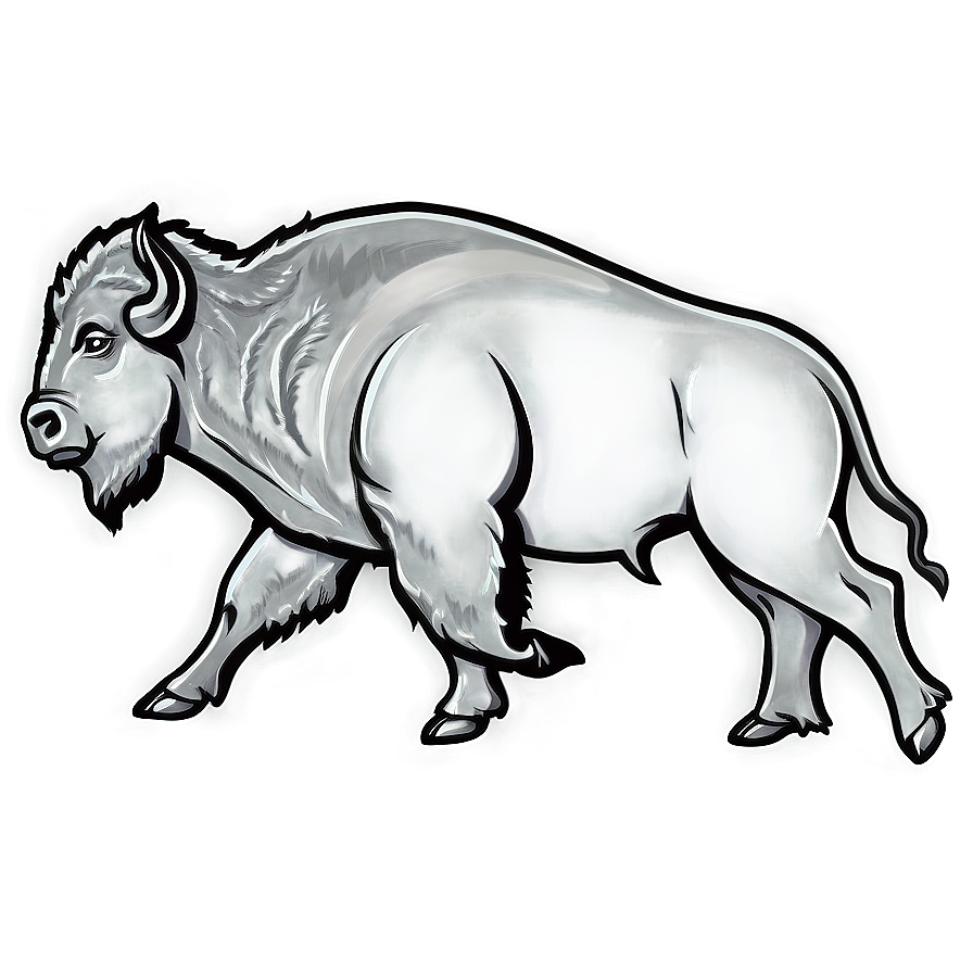 Bison Outline Vector Png Hpu