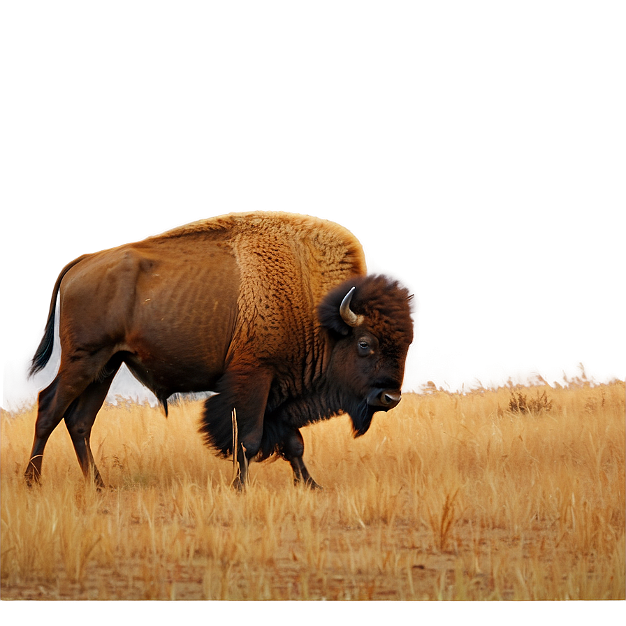 Bison Under Full Moon Png Slr40