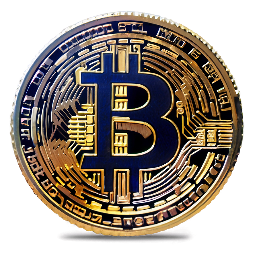 Bitcoin Style Crypto Coin Png 06282024