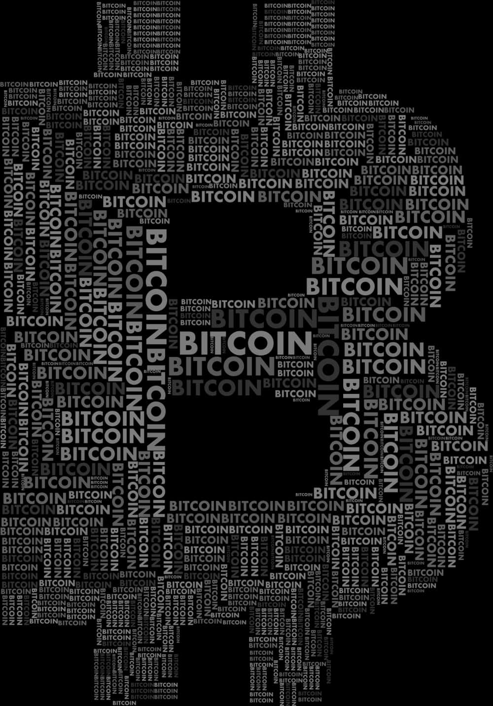 Bitcoin Word Cloud Art