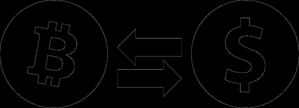 Bitcointo Dollar Exchange Concept