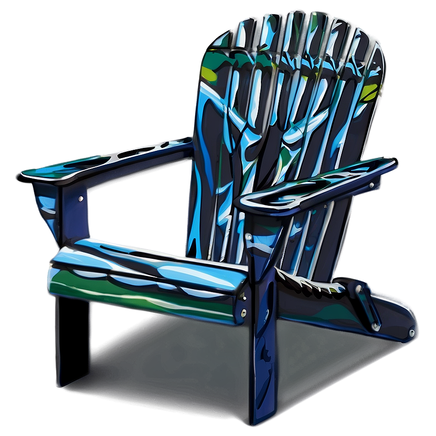 Black Adirondack Chair Png 24