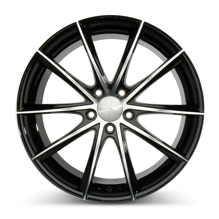 Black Alloy Car Wheel