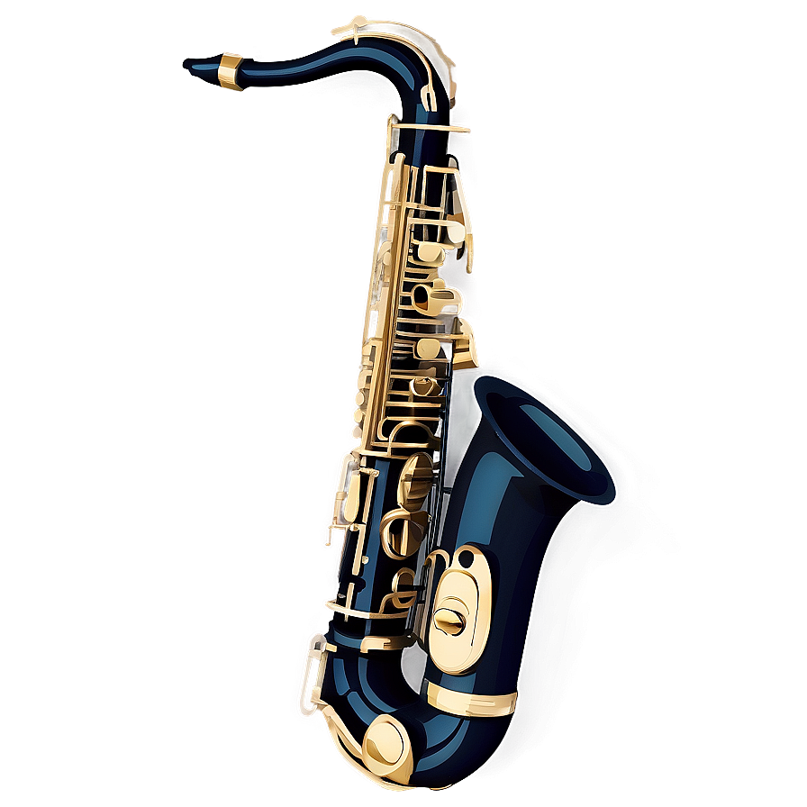 Black Alto Saxophone Png 06282024