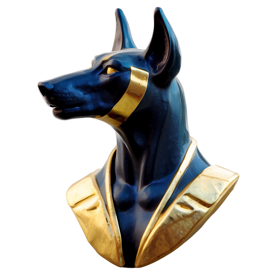 Black And Gold Anubis Png 06272024