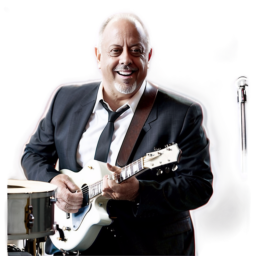 Black And White Billy Joel Png 06252024