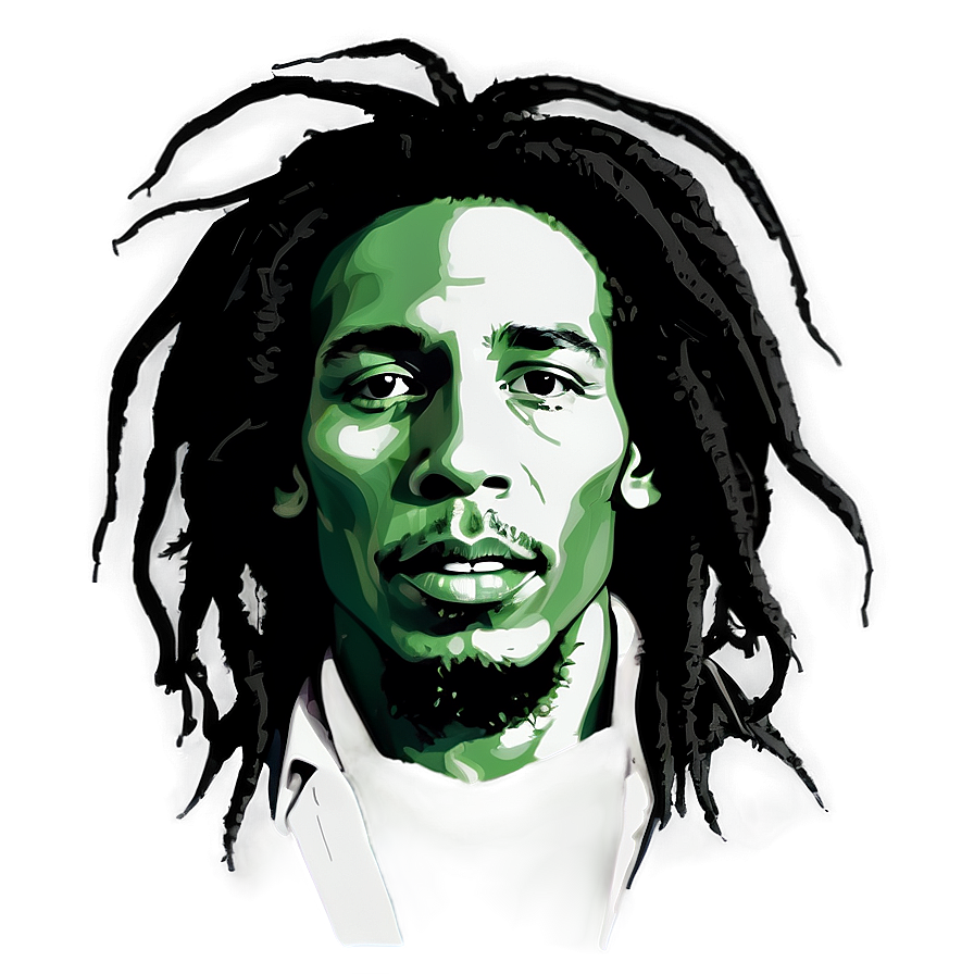 Black And White Bob Marley Png 36