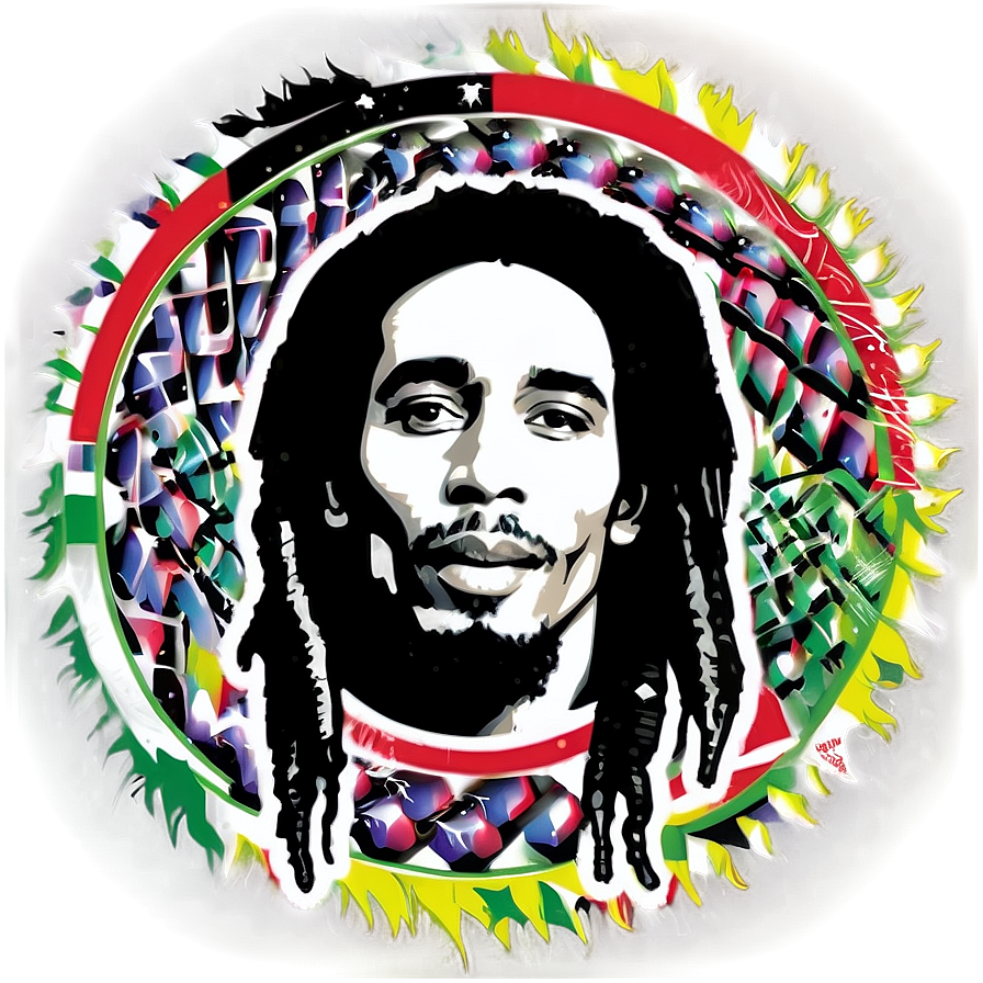 Black And White Bob Marley Png Lcs95