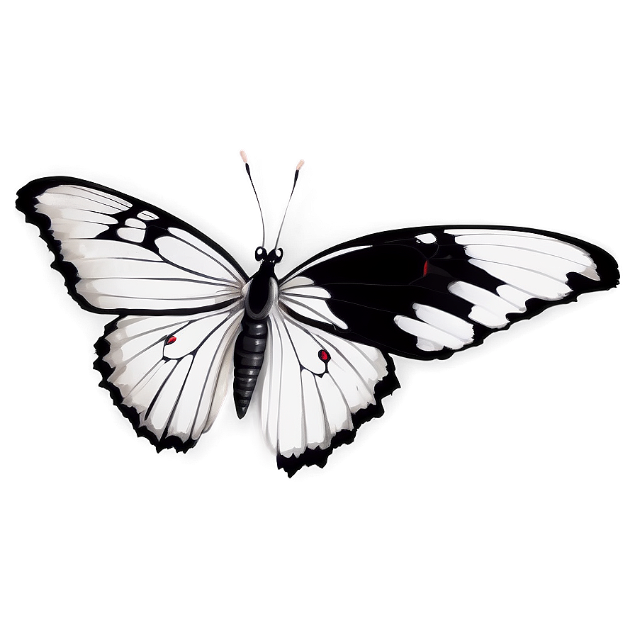 Black And White Butterfly Png Nqo