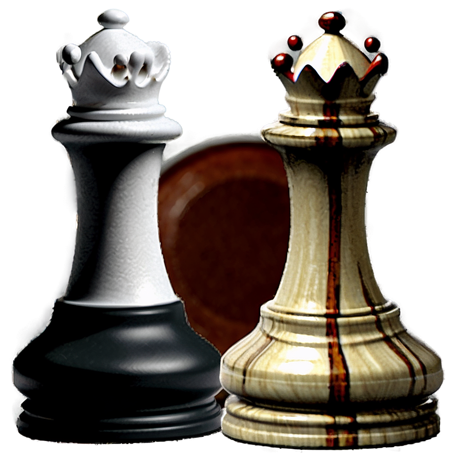 Black And White Chess Set Png 43