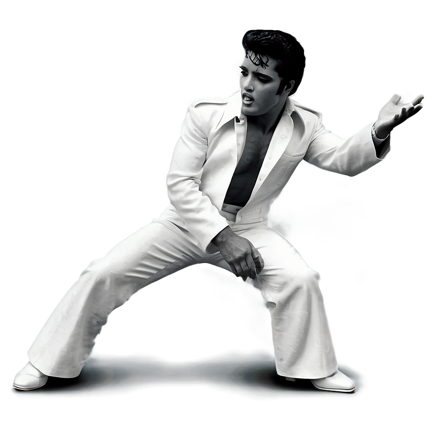 Black And White Elvis Png Rbk32