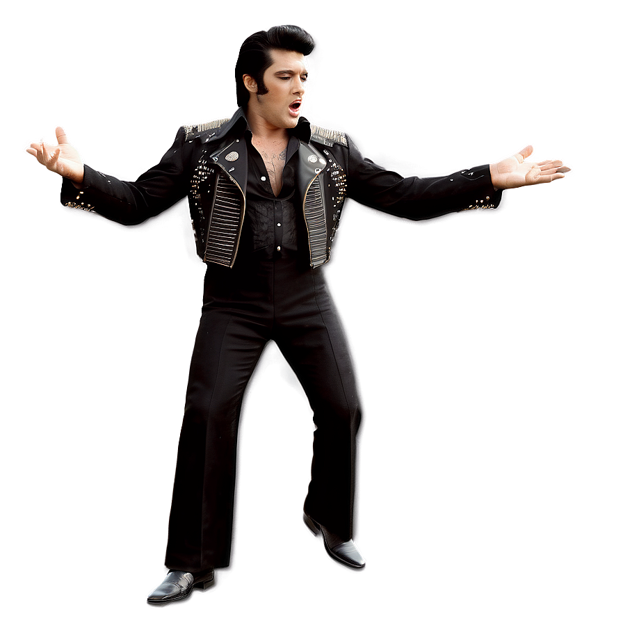 Black And White Elvis Png Yew