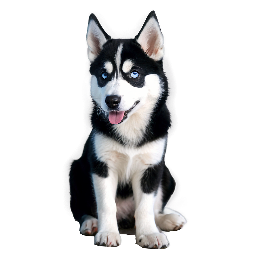 Black And White Husky Png 06112024