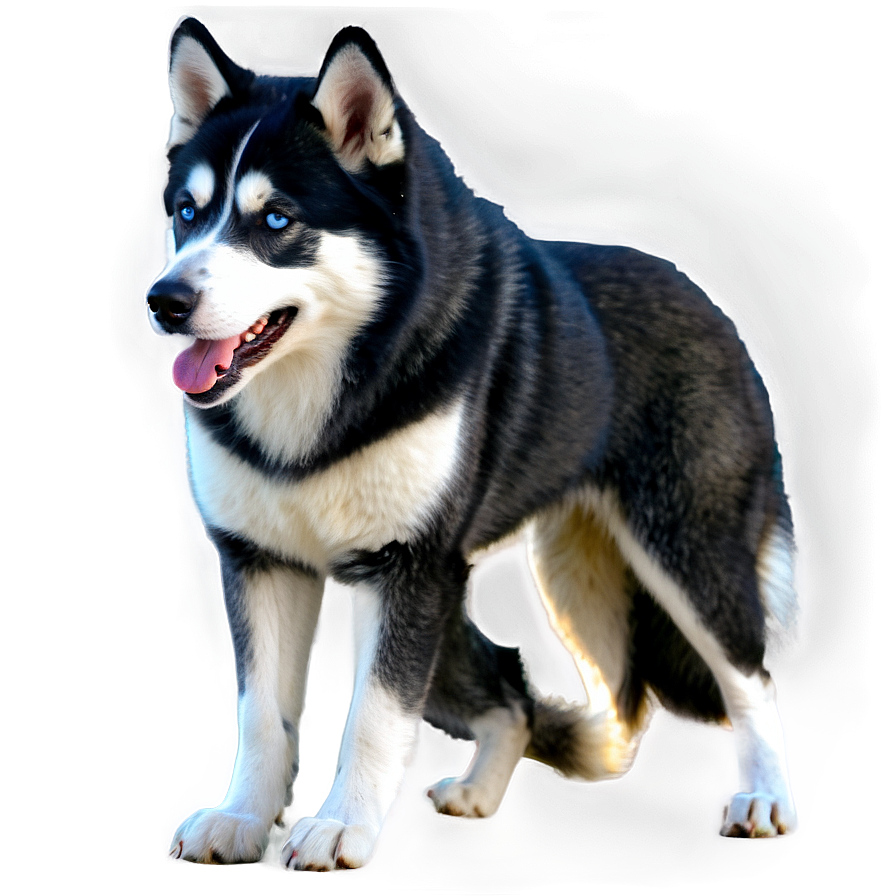 Black And White Husky Png Eau98