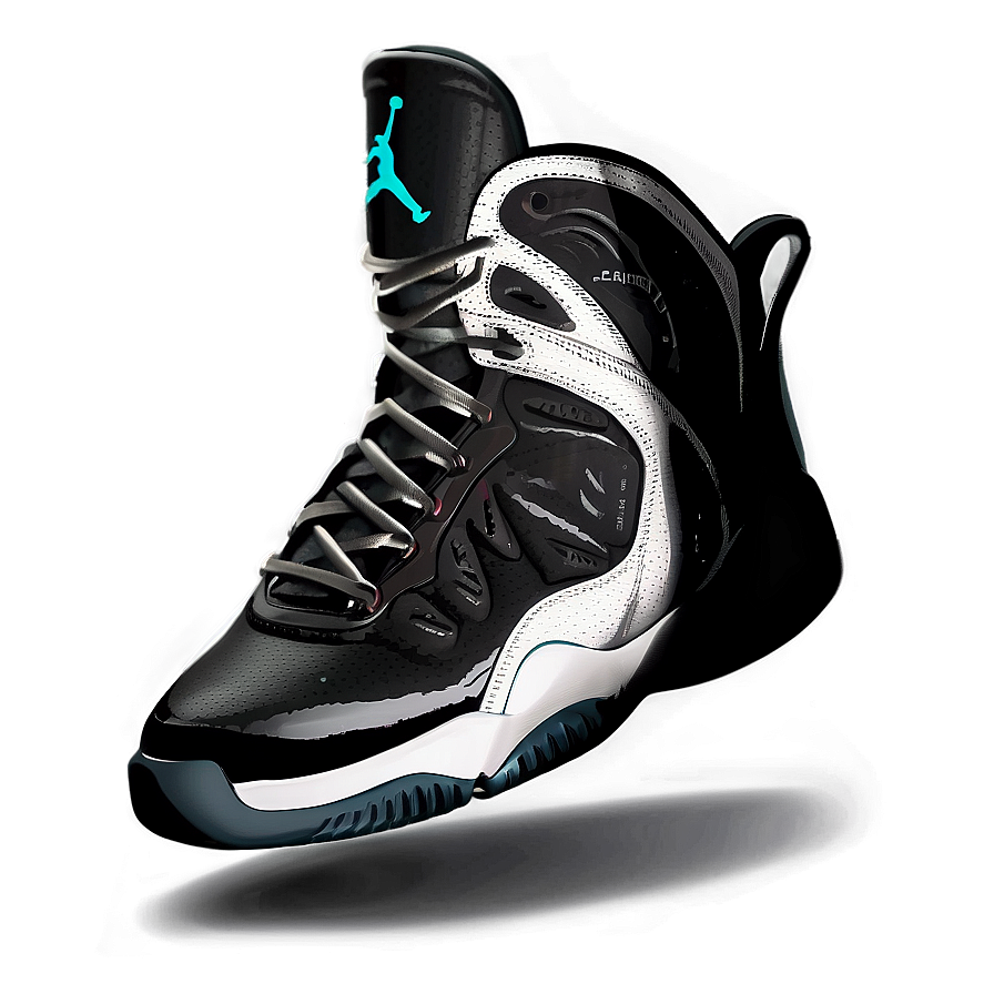 Black And White Jordan Shoes Png Ttk