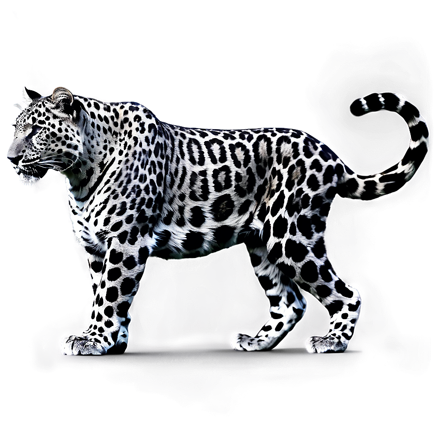 Black And White Leopard Png Pys