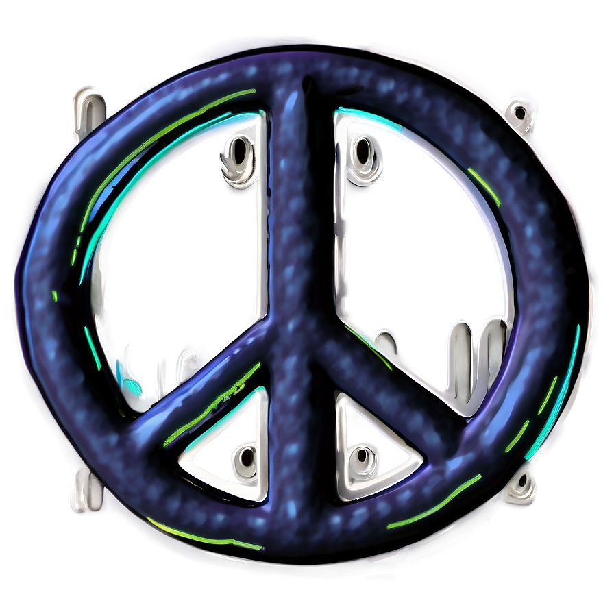 Black And White Peace Sign Png 05252024