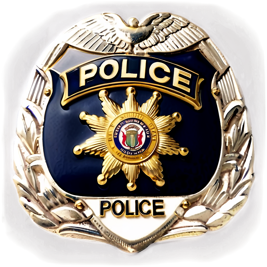 Black And White Police Badge Png 05252024