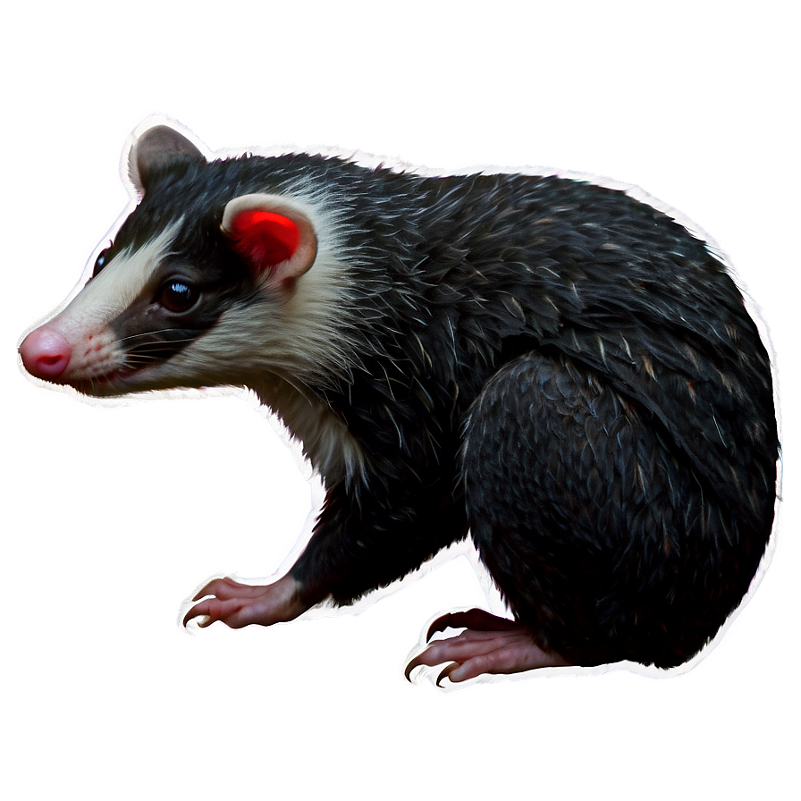 Black And White Possum Png Nej