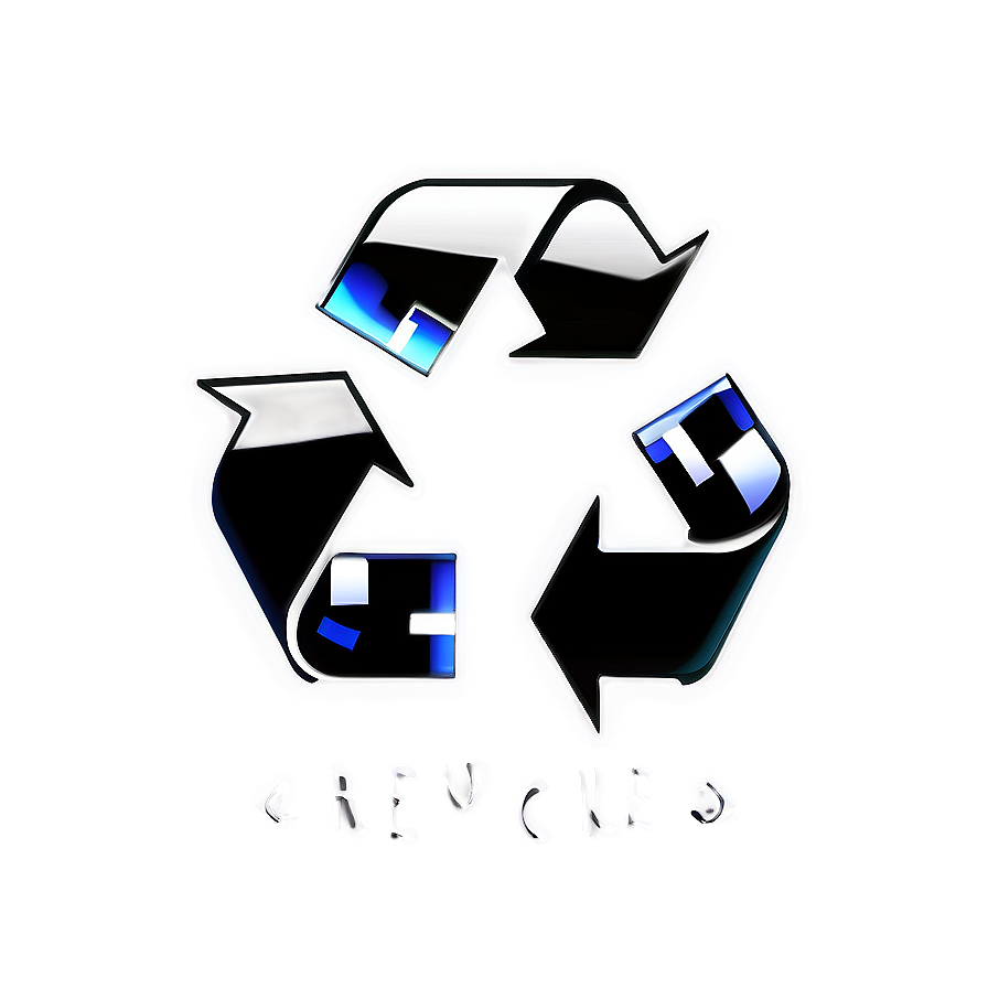 Black And White Recycle Logo Png Mej