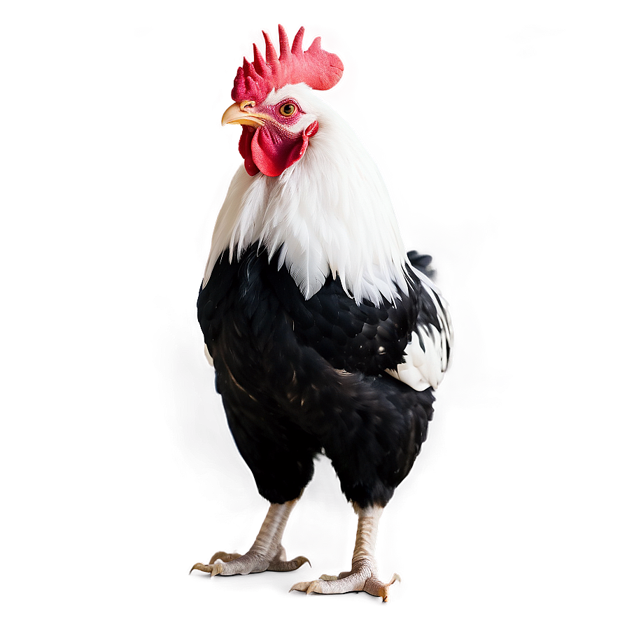 Black And White Rooster Png 05242024