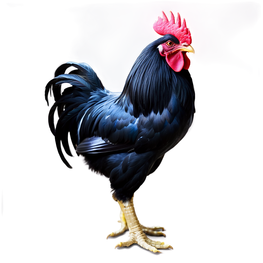 Black And White Rooster Png Upf19