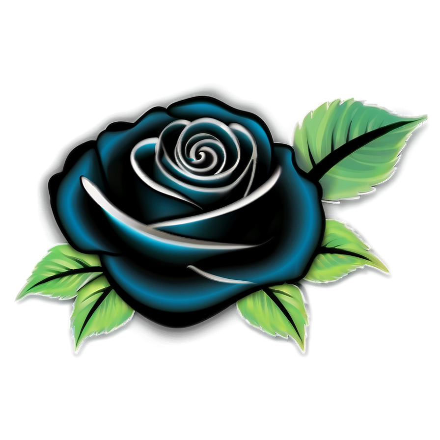 Black And White Rose Tattoo Png 54