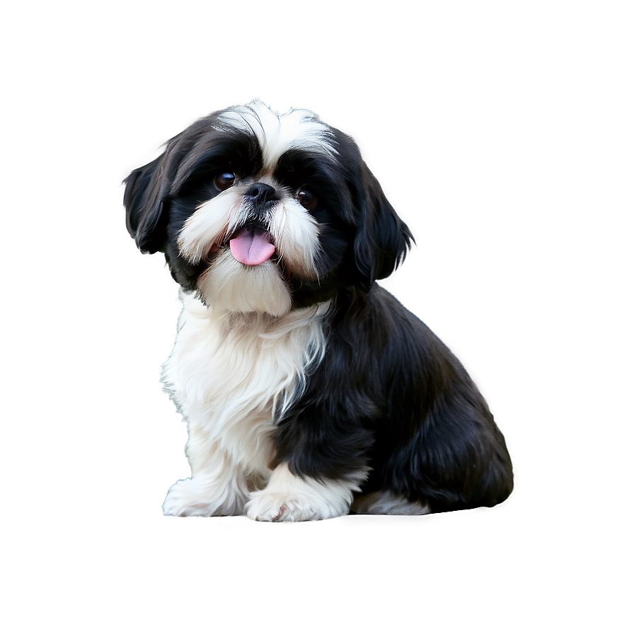 Black And White Shih Tzu Png Slj