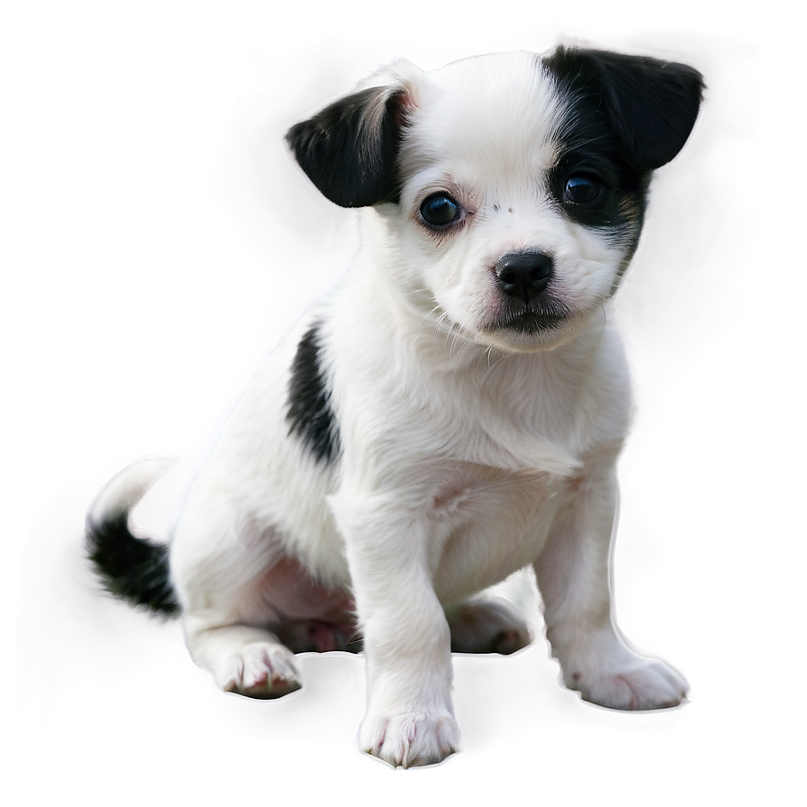 Black And White Small Dog Png 27