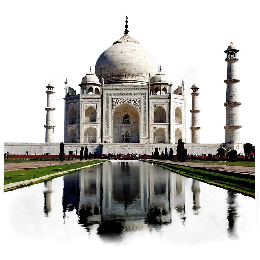 Black And White Taj Mahal Png Snr79