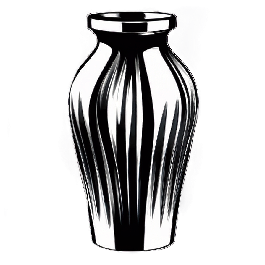 Black And White Vase Png Ujs77