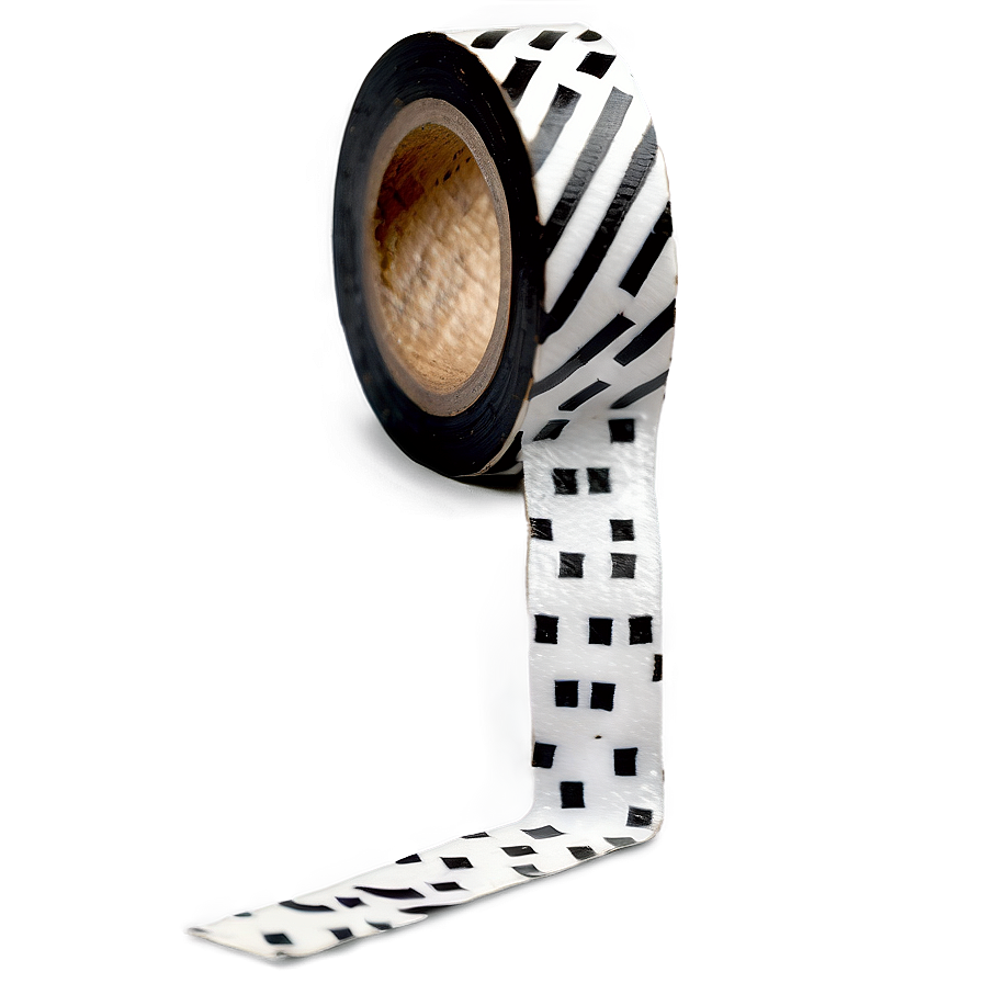 Black And White Washi Tape Png 42