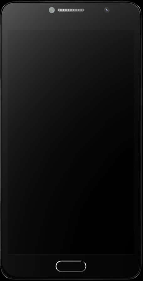 Black Android Smartphone Blank Screen