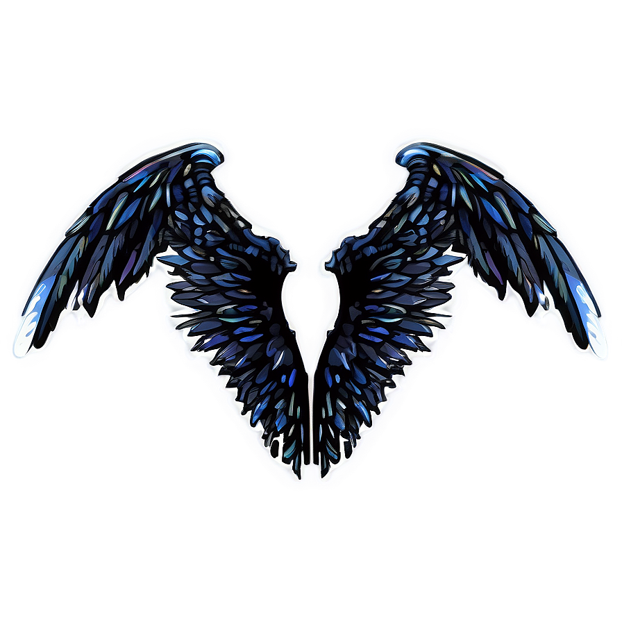 Black Angel Wings Drawing Png 78