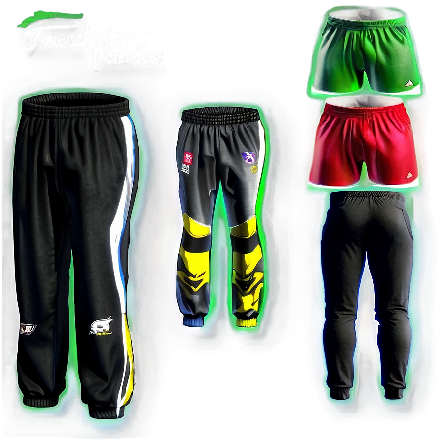 Black Athletic Pants Png Oid87