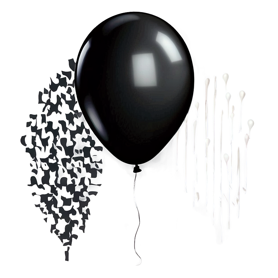 Black Balloons Png Fht84