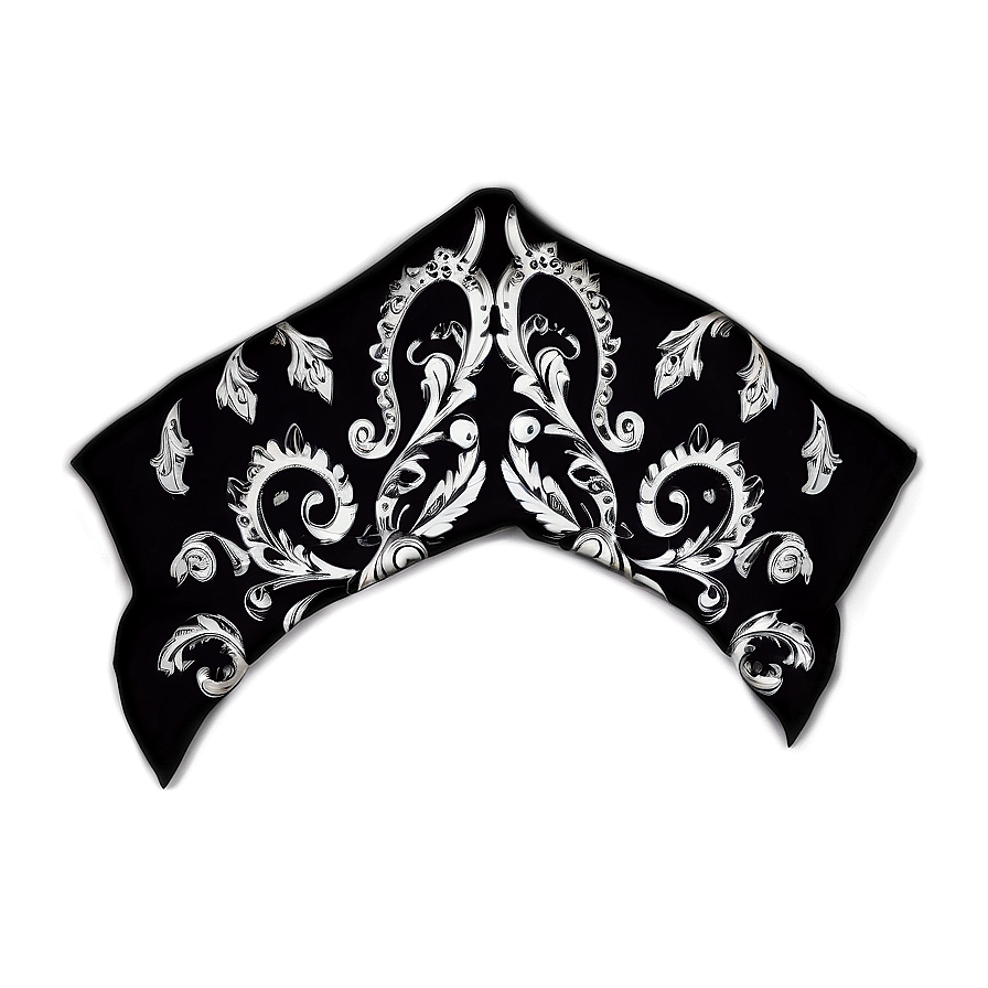 Black Bandana Design Png 06122024