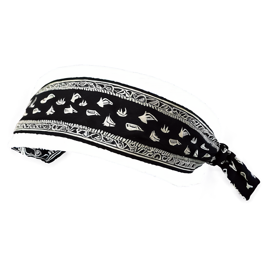 Black Bandana Headband Png 96