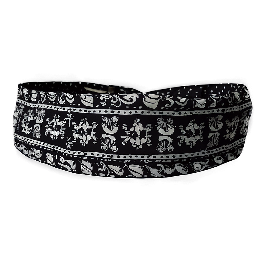 Black Bandana Headband Png Jeg