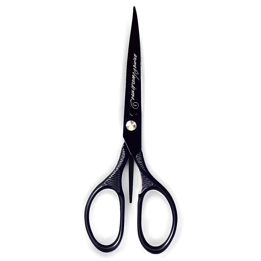 Black Barber Scissors Png 12