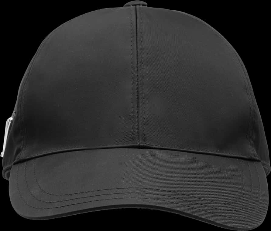 Black Baseball Cap Isolated