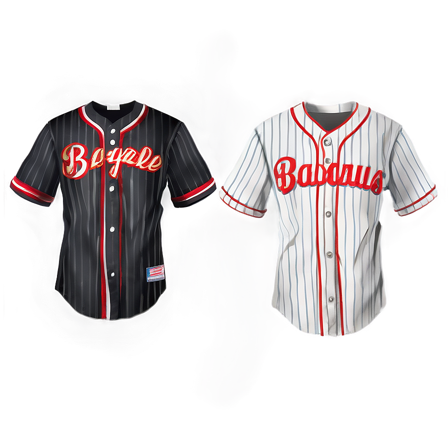 Black Baseball Jersey Png Jau