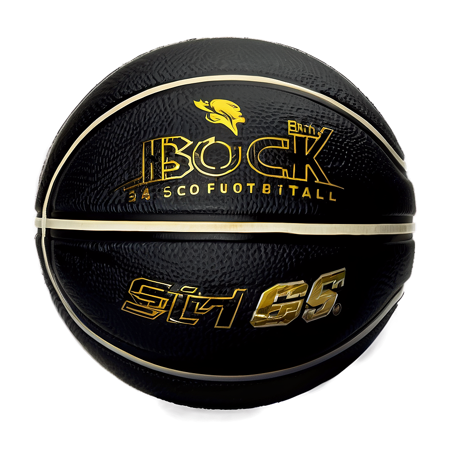 Black Basketball With Gloss Finish Png Ong22