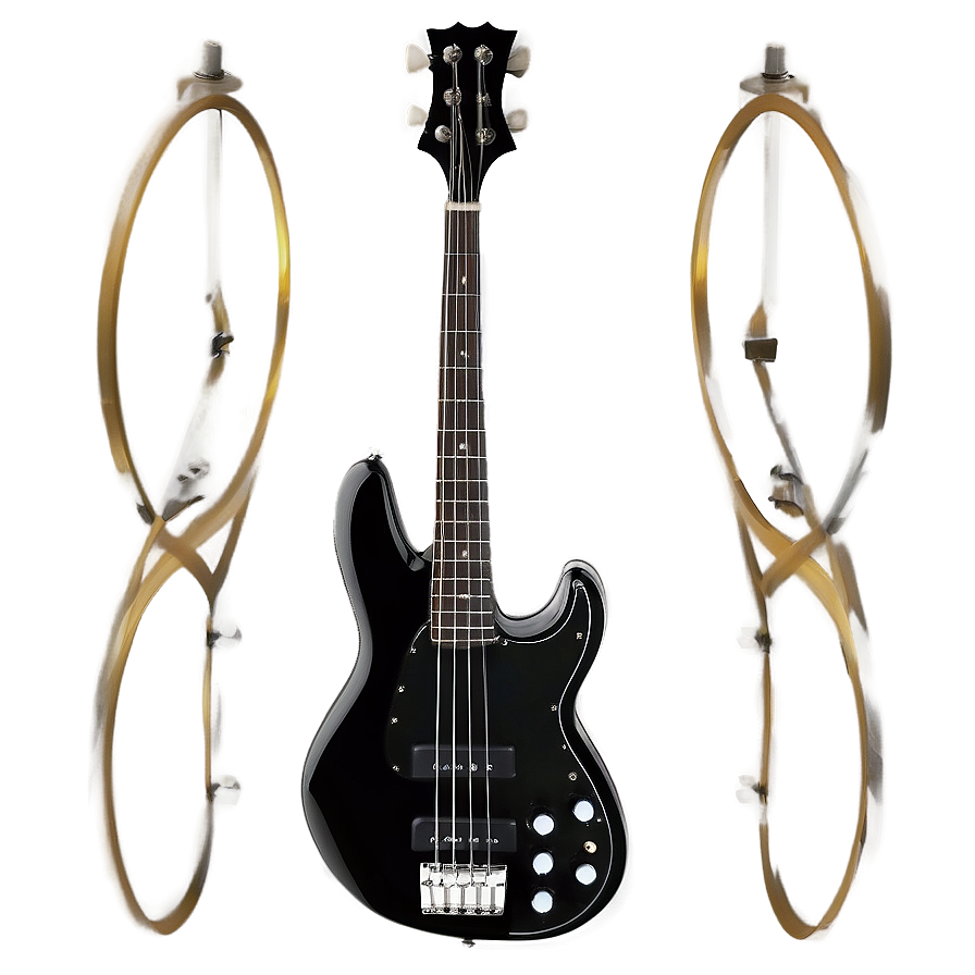 Black Bass Guitar Png Wqb