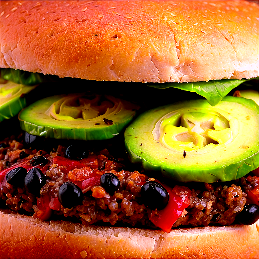 Black Bean Burger Png 05042024