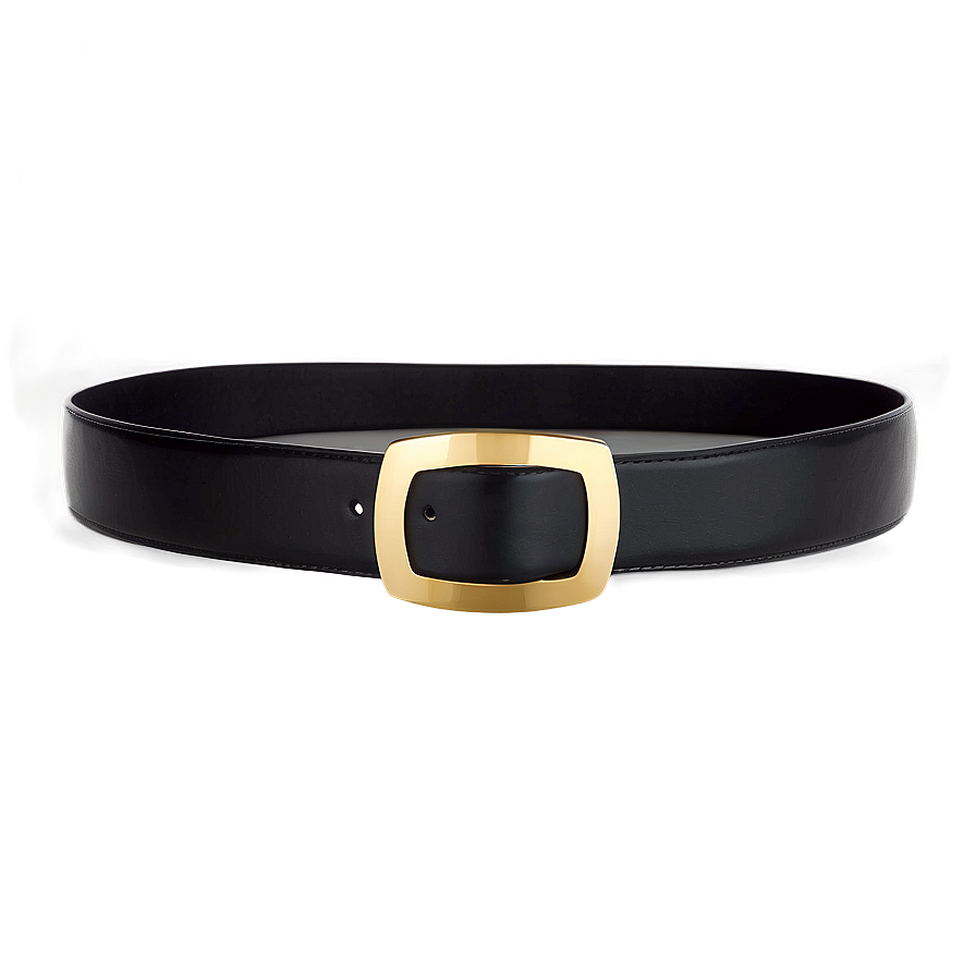 Black Belt With Gold Buckle Png Bhy