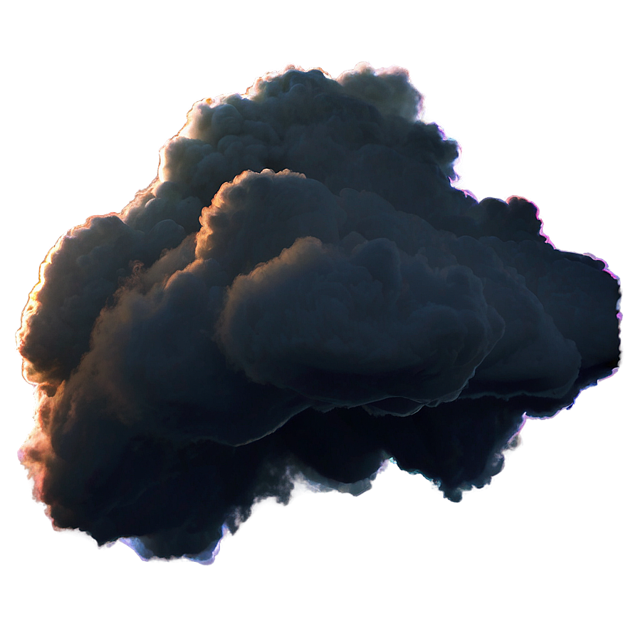 Black Blur Cloud Png Bis