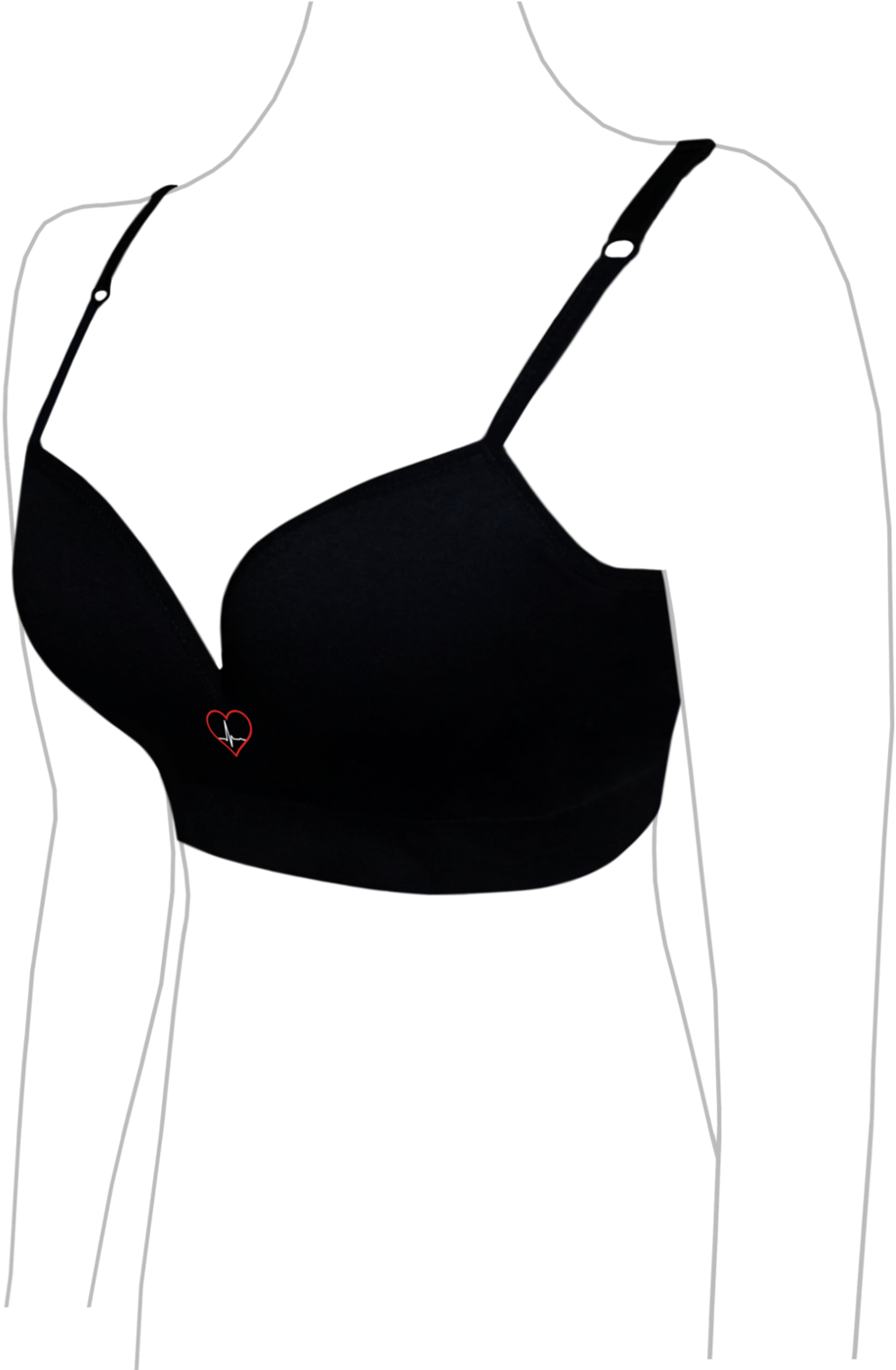 Black Bra Simple Design