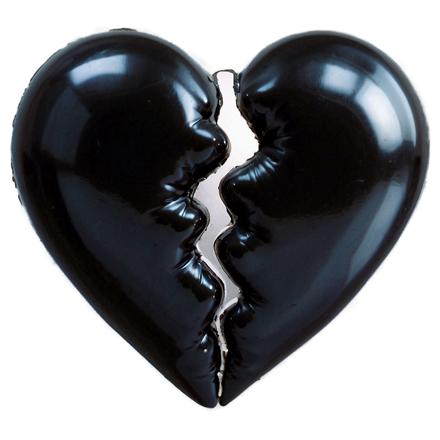 Black Broken Heart Transparent Background Png Ays