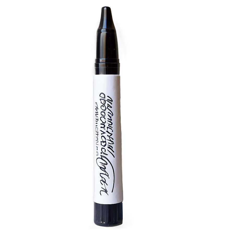 Black Brush Marker Png 06282024